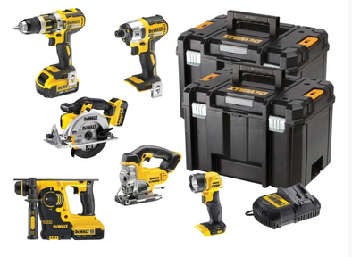 DeWalt DCK699 18V 4.0Ah XR Li-Ion 6 Piece Cordless Power Tool Kit