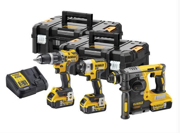 Dewalt XR Brushless Kit 18V 3 x 18V 5.0Ah Li-ion