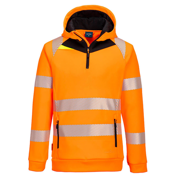 DX482 DX4 1/4 ZIP High Vis Jacket / Hoodie (Portwest)