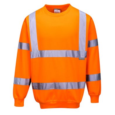 Portwest B303 - Hi-Vis Sweatshirt Orange (Rail Industry)