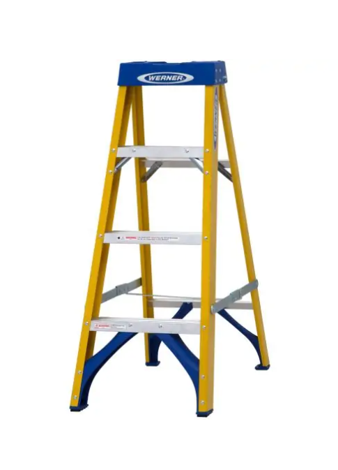 Werner Promaster Fibreglass Swingback Stepladder Trade