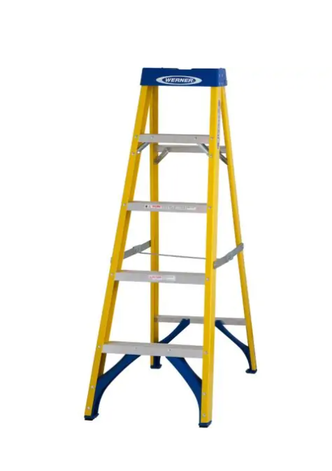 Werner Promaster Fibreglass Swingback Stepladder Trade