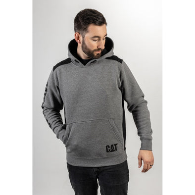 Logo Panel Hooded Sweatshirt Grey 3XL