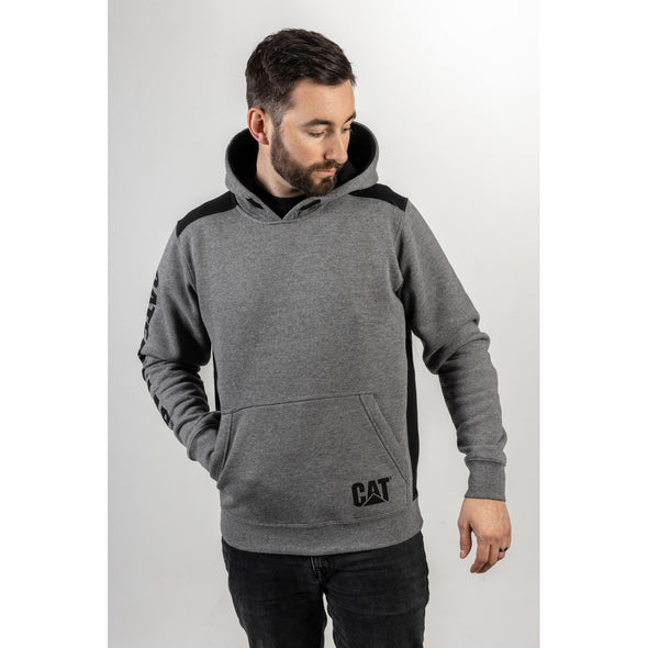 Logo Panel Hooded Sweatshirt Grey 3XL