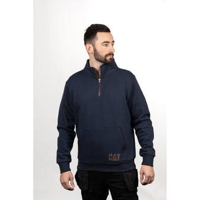 AG 1/4 Zip Pull Over Jumper Small Black