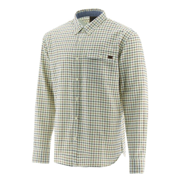 Tattersall Button Down Shirt Grey Medium