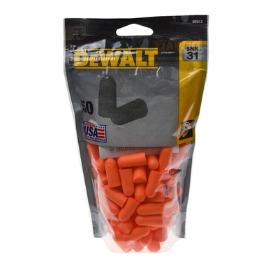 DeWalt Disposable Earplugs 50 Pair Pack