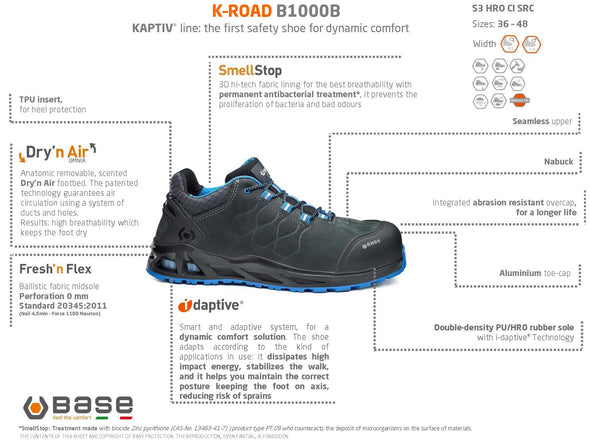 Portwest B1000B K-Road Base Premium Footwear (S3) (6563302047798)