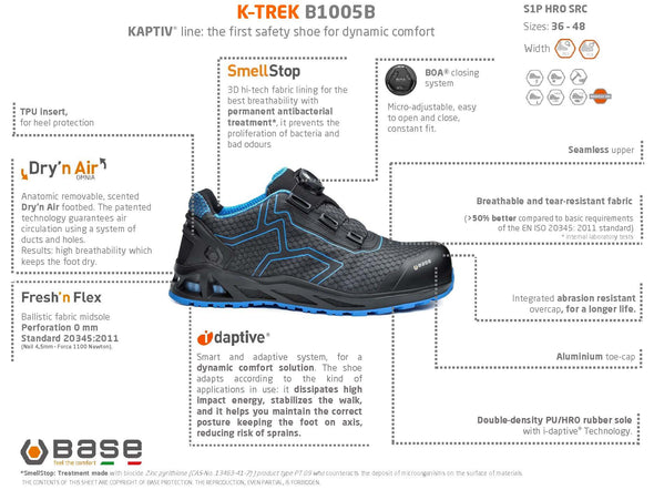 Portwest B1005B K-Trek Base Premium Safety Footwear (S1P) (6563580117046)