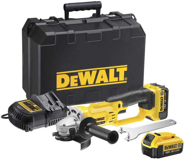 DeWalt DCG412 18V XR Li-Ion Cordless Brushed 125mm Angle Grinder Kit (405 Wattage) (4683716952118)