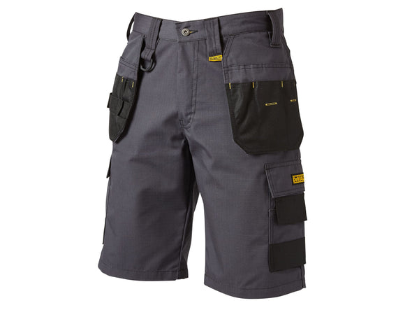 DeWalt Cheverley Lightweight Grey Polycotton Shorts