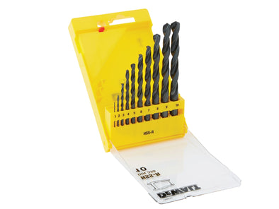 DeWalt DT5911 HSS-R Jobber Drill Bit 10 Piece Set