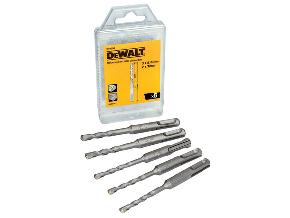 DeWalt DT9398QZ SDS Plus Drill Bits - 5 Piece Set