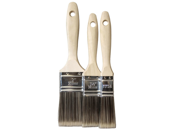 Faithfull Tradesman Synthetic Paint Brush 3 Piece Set