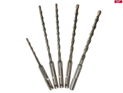 Milwaukee SDS Plus M2 Drill Bit 2 Cut 5 Piece Set