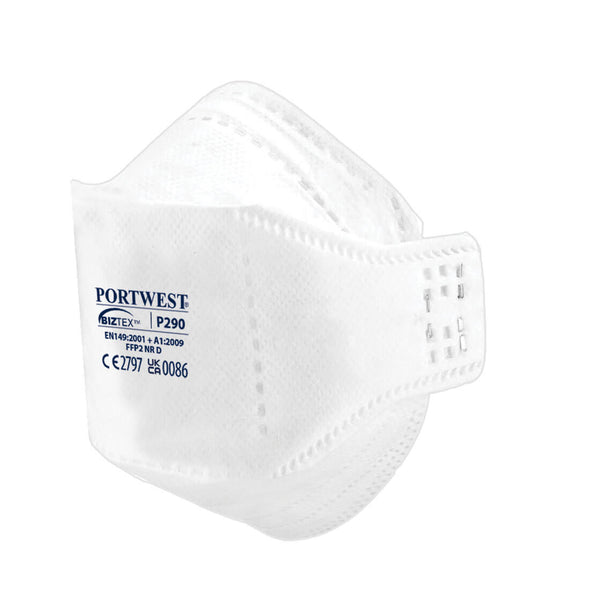 Portwest P290 - EAGLE FFP2 Dolomite Fold Flat Respirator (Box of 20)