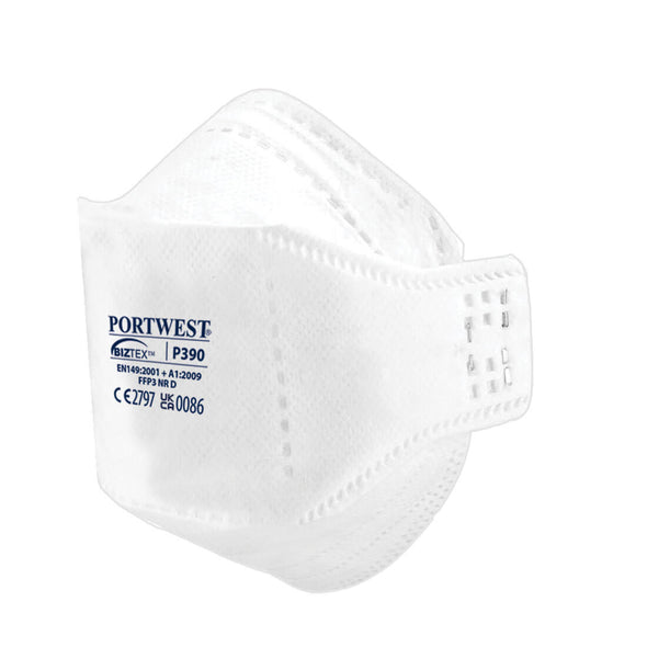 Portwest P390 - EAGLE FFP3 Dolomite Fold Flat Respirator (Box of 20)