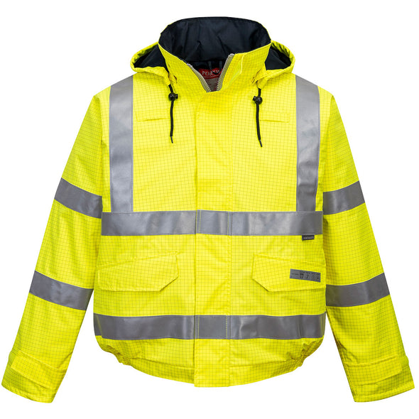 Portwest S773 Bizflame Rain Hi-Vis Antistatic FR Bomber Jacket