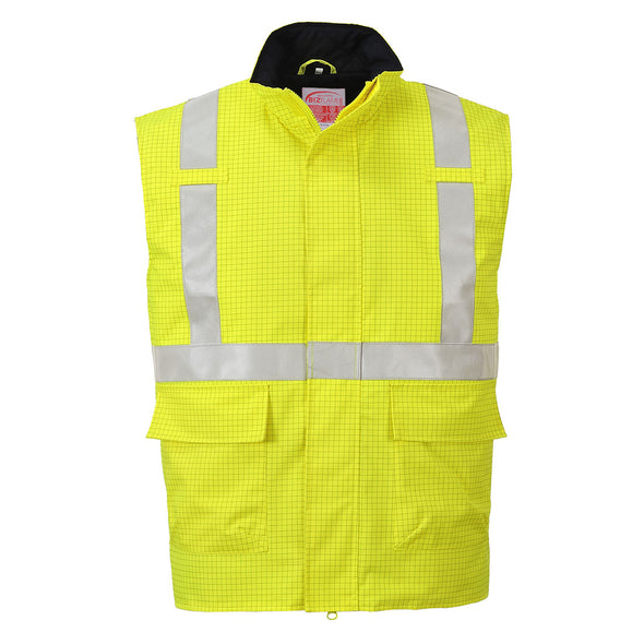 Portwest S776 Bizflame Rain Hi-Vis Antistatic FR Bodywarmer