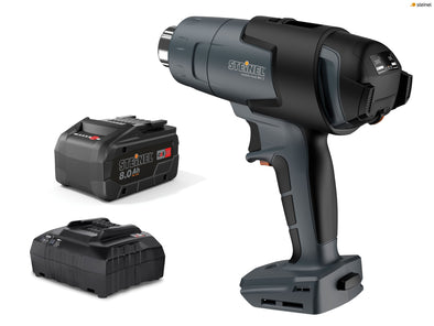 Steinel MH3 18V Cordless Heat Gun Set (1 x 8.0Ah Li-ion, Charger, Carry Case)