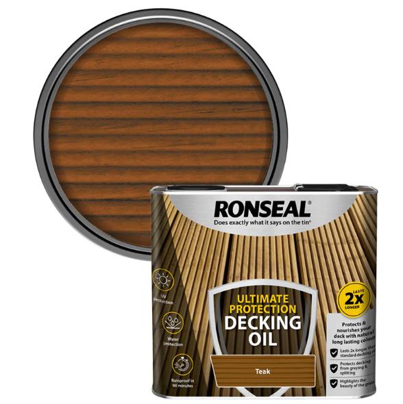 Ultimate Protection Decking Oil Natural 2.5 litre and 5 Litre