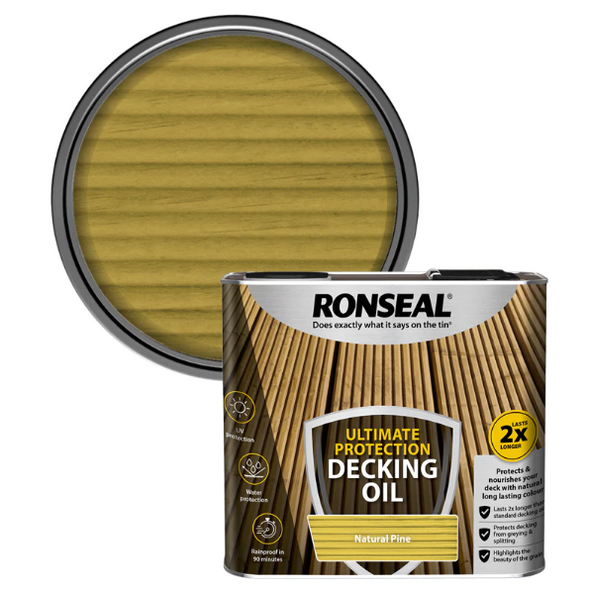 Ultimate Protection Decking Oil Natural 2.5 litre and 5 Litre