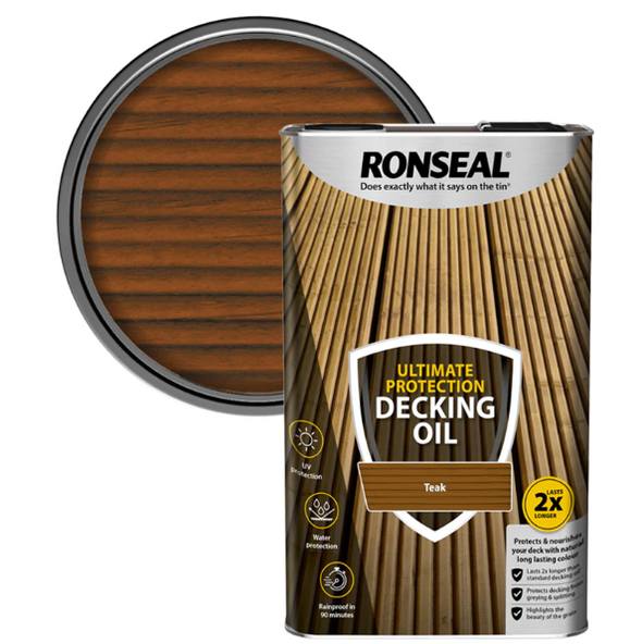 Ultimate Protection Decking Oil Natural 2.5 litre and 5 Litre