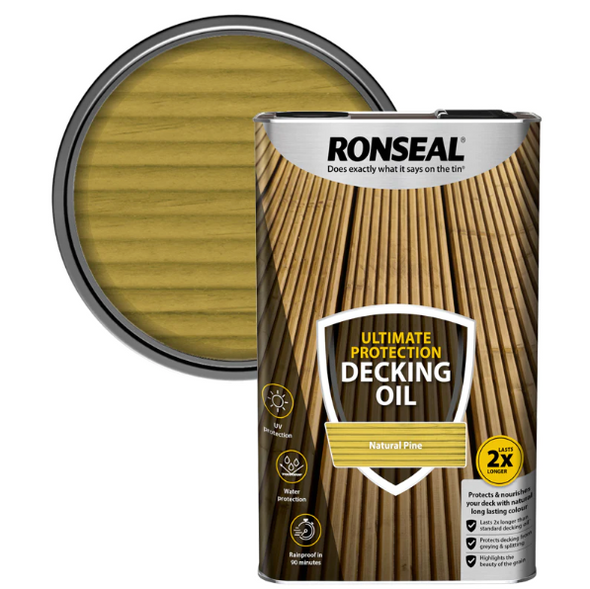 Ultimate Protection Decking Oil Natural 2.5 litre and 5 Litre