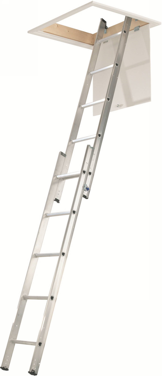 Werner 2-Section Loft Ladder With Handrail (4818108055606)