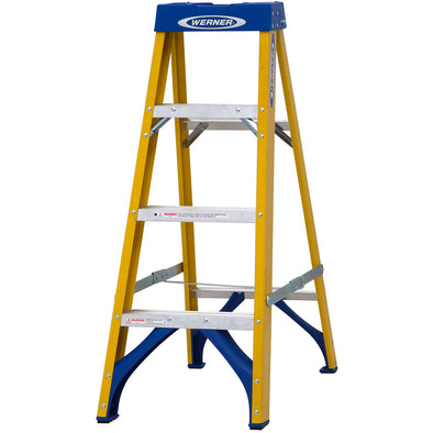 Werner 716 Series Fibreglass Swingback Stepladder (4792746868790)