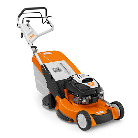 Stihl RM 655 RS 53cm self-propelled petrol lawnmower with rear roller (4763297939510)