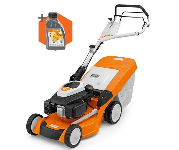 Stihl RM 650 V 48cm 3-in-1 self-propelled petrol lawnmower with Vario-drive (4763255636022)