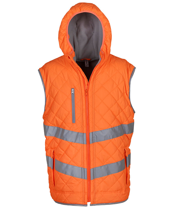 Yoko YK026 Hi-Vis Women's Kensington Hooded Gilet